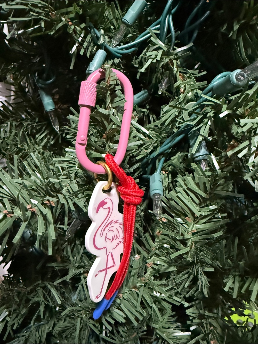 Cute Fun Pink Flamingo Keychain Purse Bag Charm